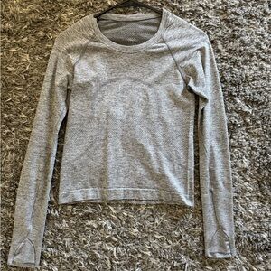 Gray Women's Long Sleeve Top